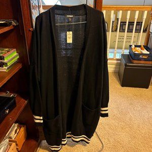Express Blue Cardigan sweater (long)